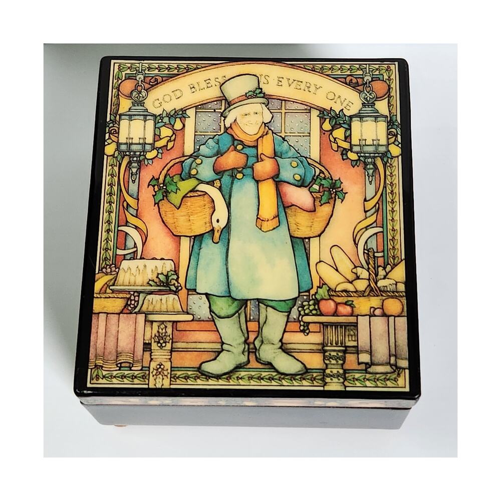 Enesco Scrooge music box VINTAGE Joy to the World